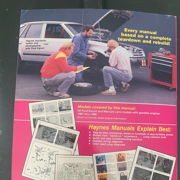 Haynes Ford Escort & Mercury Lynx 1981-1990 Repair Service Manual 789 1563920042 - Picture 4 of 10